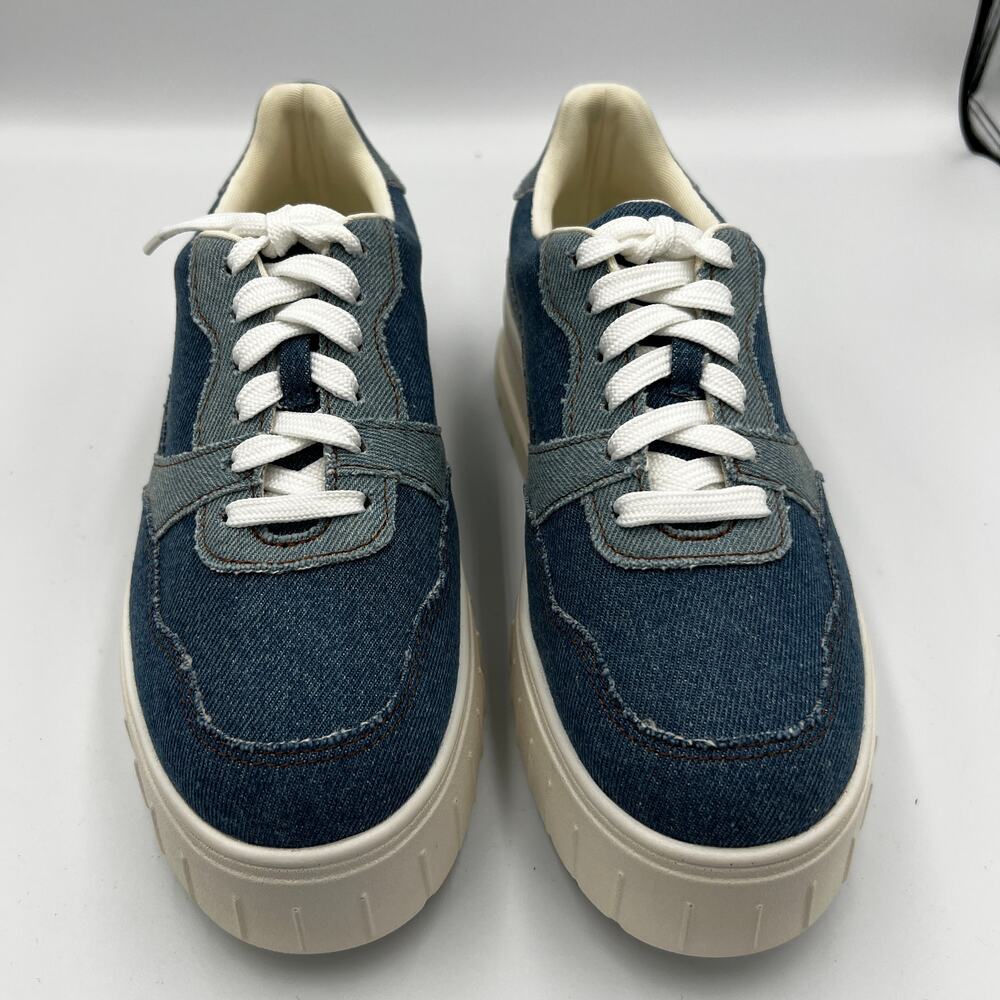 NWB Lisa Vicky Pal Platform Sneakers Denim Dark Blue Women's Size 8 M
